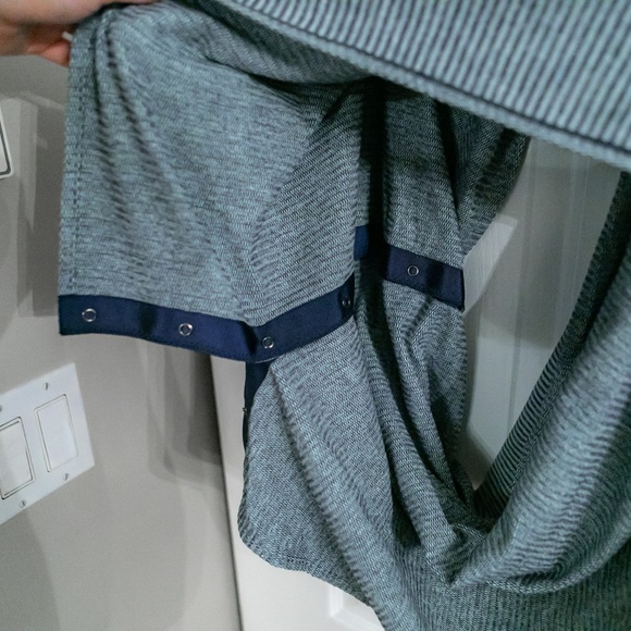 LULULEMON Blue Heathered Snap Scarf *LIKE NEW* - Picture 4 of 8
